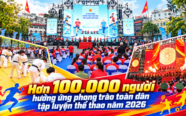 Hơn 100.000 người hưởng ứng phong trào toàn dân tập luyện thể thao năm 2026