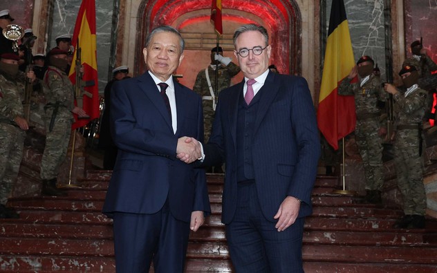 Thủ tướng Vương quốc Bỉ Bart De Wever chủ trì Lễ đón Tổng Bí thư, Chủ tịch nước Tô Lâm