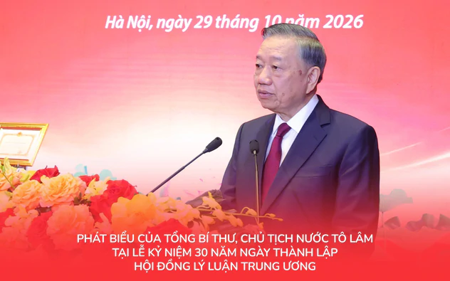 Phát biểu của Tổng Bí thư, Chủ tịch nước Tô Lâm tại Lễ kỷ niệm 30 năm Ngày thành lập Hội đồng Lý luận Trung ương