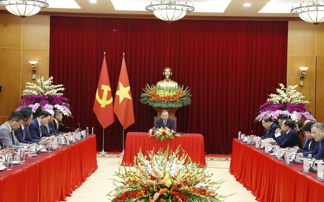 Tổng Bí thư Tô Lâm tiếp lãnh đạo một số tập đoàn quốc tế