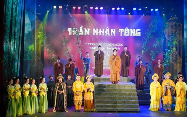 Nghệ thuật xiếc kết hợp cải lương tái hiện cuộc đời vua Trần Nhân Tông