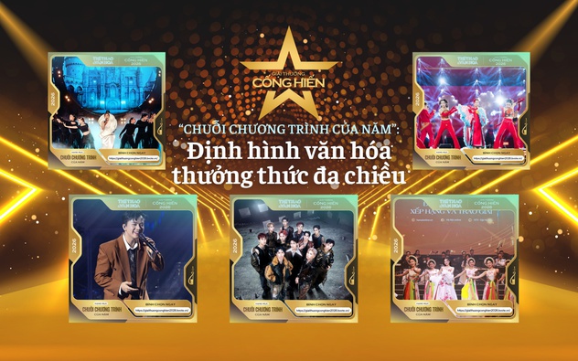 Nhìn lại Top 5 đề cử Cống hiến 2026: "Chuỗi chương trình của năm" - Định hình văn hóa thưởng thức đa chiều