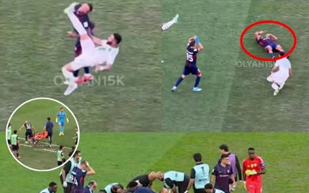 Sao Malaysia phản ứng cực gắt với tổ y tế ở giải châu Á, tự mình lấy cáng cho đồng đội bị bất tỉnh