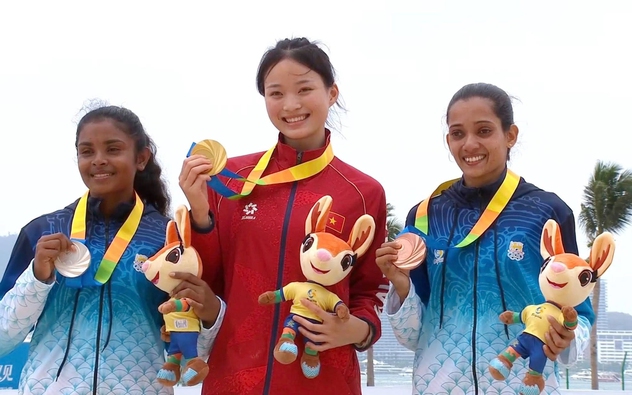 Việt Nam có huy chương vàng đầu tiên tại Đại hội Thể thao Bãi biển châu Á 2026