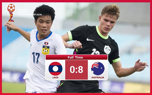 Đội từng đánh bại Thái Lan rời giải U17 Đông Nam Á với thất bại 0-8