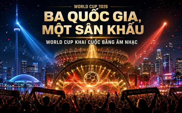 Ba quốc gia, một sân khấu: World Cup khai cuộc bằng âm nhạc