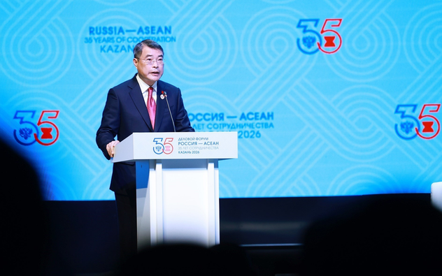 Thủ tướng Lê Minh Hưng phát biểu tại Diễn đàn Doanh nghiệp Nga-ASEAN