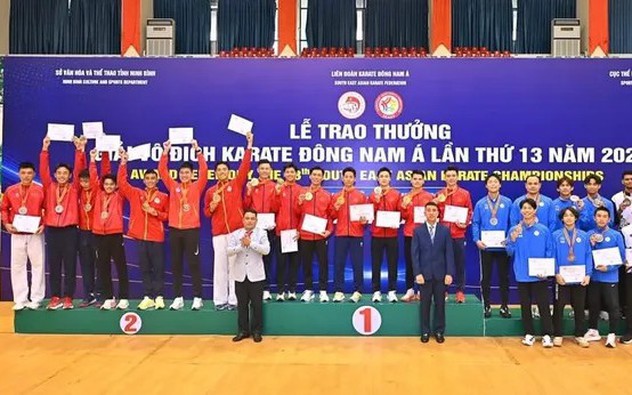 Karate Việt Nam khẳng định vị thế số 1 Đông Nam Á với 29 HCV