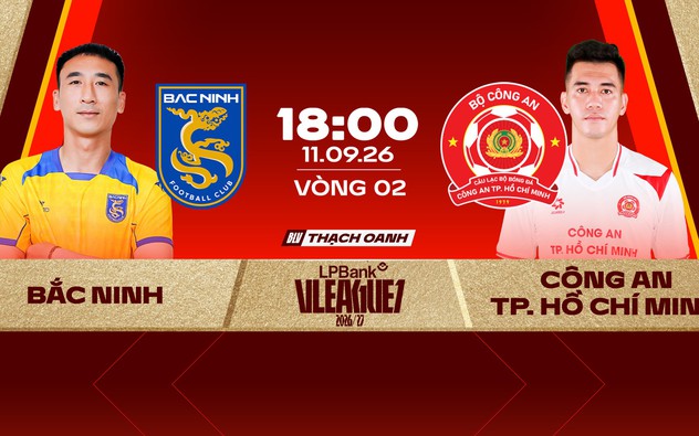 Link xem trực tiếp bóng đá Bắc Ninh vs CATPHCM 18h00 hôm nay, vòng 2 V.League 1
