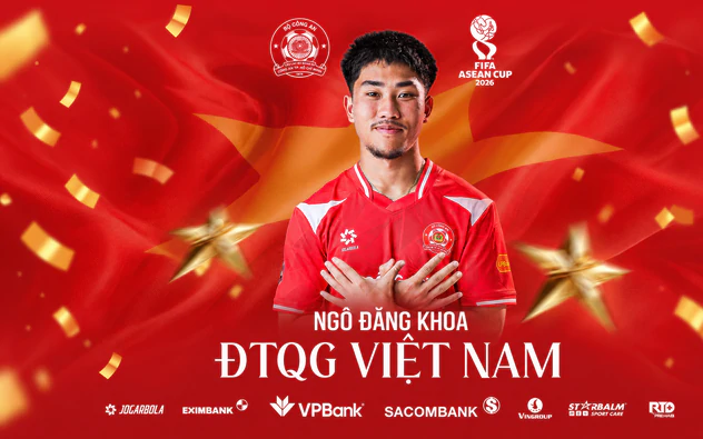 Tiền đạo Việt kiều Ngô Đăng Khoa được gọi bổ sung lên đội tuyển Việt Nam