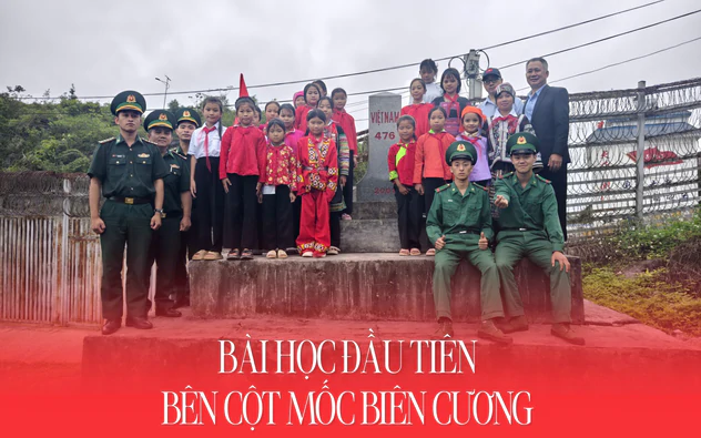 Bài học đầu tiên bên cột mốc biên cương