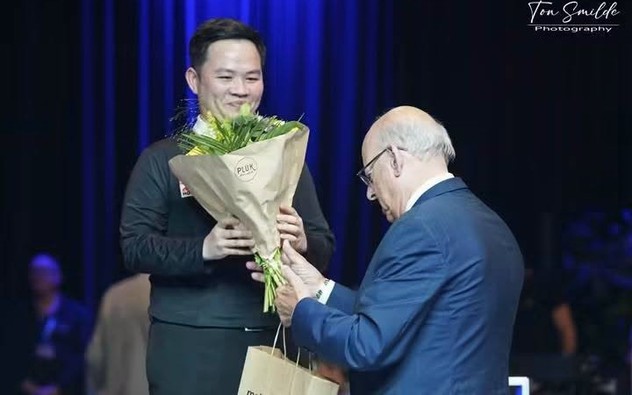 Bao Phương Vinh giành hạng ba World Cup carom 3 băng tại Bỉ