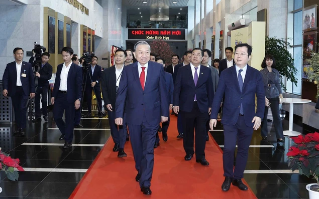 Tổng Bí thư Tô Lâm chúc Tết Đài Truyền hình Việt Nam