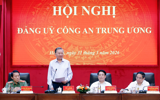 Tổng Bí thư dự Hội nghị Đảng ủy Công an Trung ương