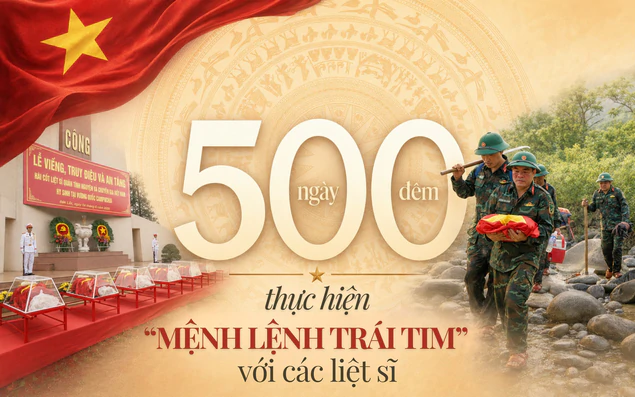 500 ngày đêm thực hiện mệnh lệnh trái tim với các liệt sĩ