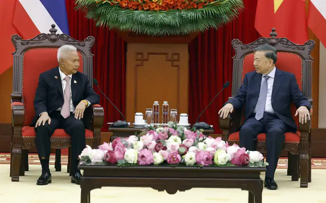 Tổng Bí thư, Chủ tịch nước tiếp Chủ tịch Quốc hội kiêm Chủ tịch Hạ viện Thái Lan