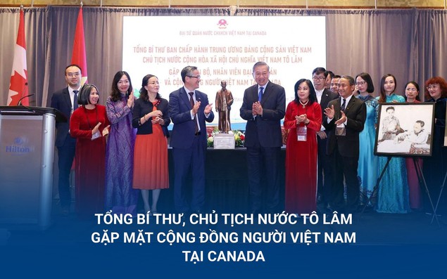 Tổng Bí thư, Chủ tịch nước Tô Lâm gặp mặt cộng đồng người Việt Nam tại Canada