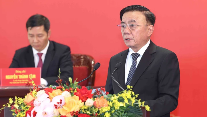 Thường trực Ban Bí thư Trần Cẩm Tú chủ trì họp báo quốc tế về Đại hội XIV của Đảng