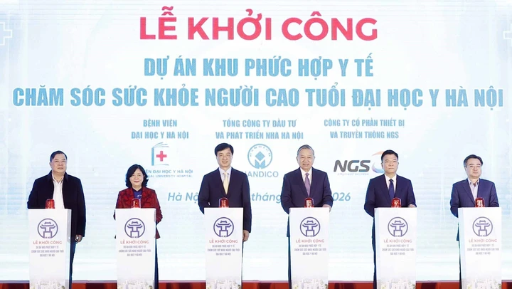 Tổng Bí thư Tô Lâm dự Lễ khởi công khu phức hợp y tế chăm sóc sức khoẻ người cao tuổi
