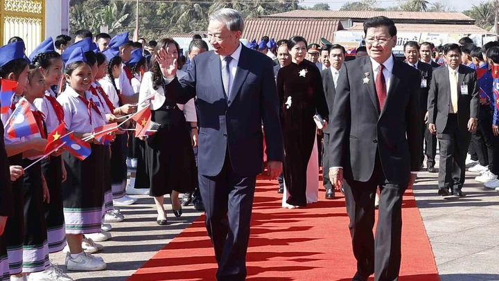 Tổng Bí thư, Chủ tịch nước Lào Thongloun Sisoulith thăm cấp Nhà nước Việt Nam