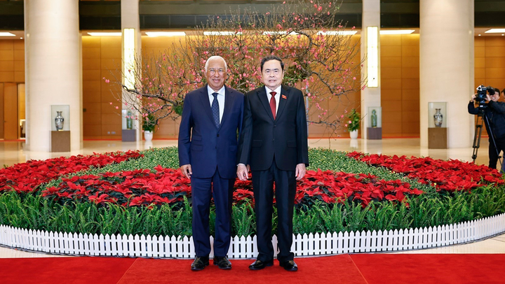 Chủ tịch Quốc hội Trần Thanh Mẫn hội kiến Chủ tịch Hội đồng châu Âu António Costa