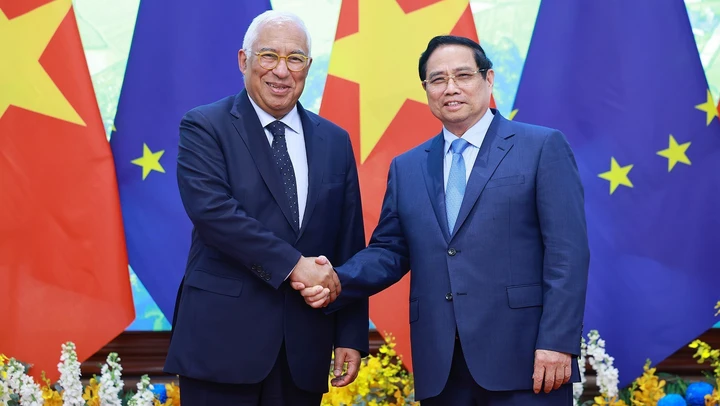 Thủ tướng Phạm Minh Chính hội kiến Chủ tịch Hội đồng châu Âu António Costa