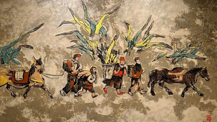 Ngựa nơi biên cương trong tranh họa sĩ Đỗ Đức