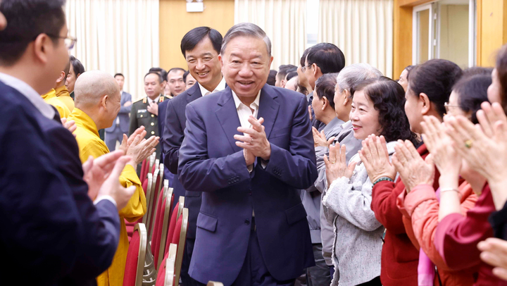 Tổng Bí thư Tô Lâm dự Hội nghị tiếp xúc giữa cử tri với người ứng cử đại biểu Quốc hội khóa XVI tại Hà Nội