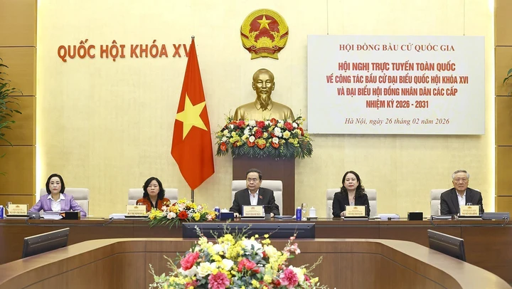 Chủ tịch Quốc hội chủ trì Hội nghị trực tuyến toàn quốc triển khai công tác bầu cử