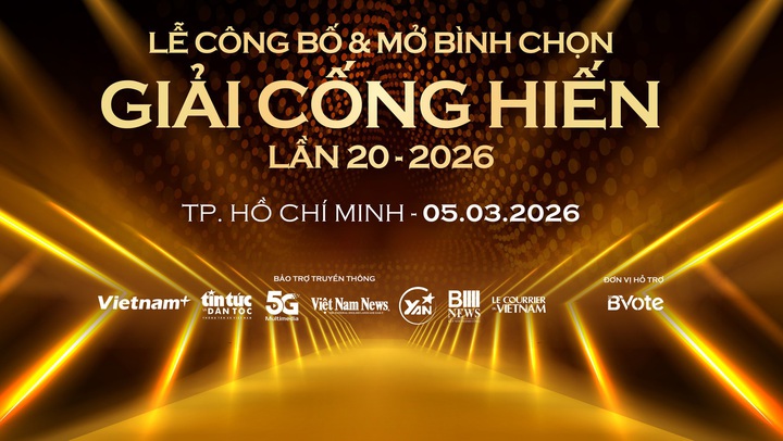 Công bố Giải thưởng Cống hiến 2026