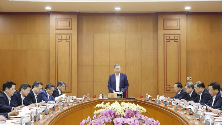 Tổng Bí thư Tô Lâm làm việc với Ban Tổ chức Trung ương