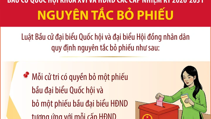 Bầu cử Quốc hội và HĐND: Nguyên tắc bỏ phiếu