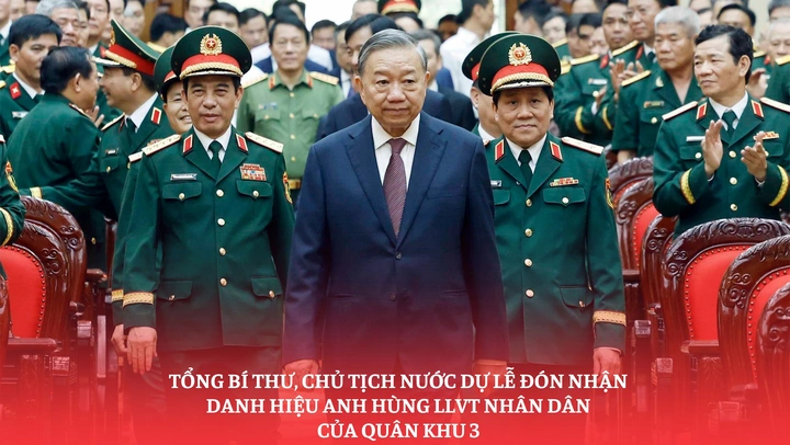 Tổng Bí thư, Chủ tịch nước dự Lễ đón nhận Danh hiệu Anh hùng LLVT nhân dân của Quân khu 3