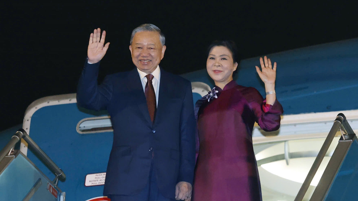 Tổng Bí thư, Chủ tịch nước Tô Lâm và Phu nhân lên đường thăm cấp Nhà nước đến Trung Quốc