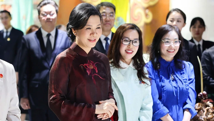 Phu nhân Tổng Bí thư, Chủ tịch nước Tô Lâm thăm Bảo tàng Âm nhạc dân tộc Quảng Tây, Trung Quốc