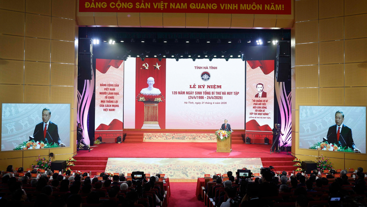 Tổng Bí thư, Chủ tịch nước Tô Lâm dự Lễ kỷ niệm 120 năm Ngày sinh Tổng Bí thư Hà Huy Tập