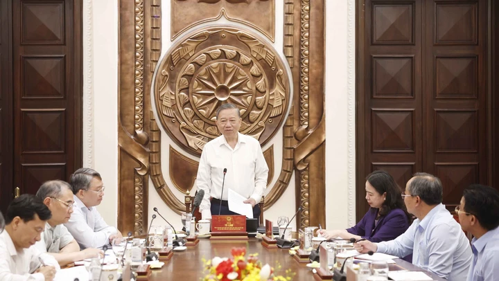 Tổng Bí thư, Chủ tịch nước Tô Lâm làm việc với Phó Chủ tịch nước và Văn phòng Chủ tịch nước