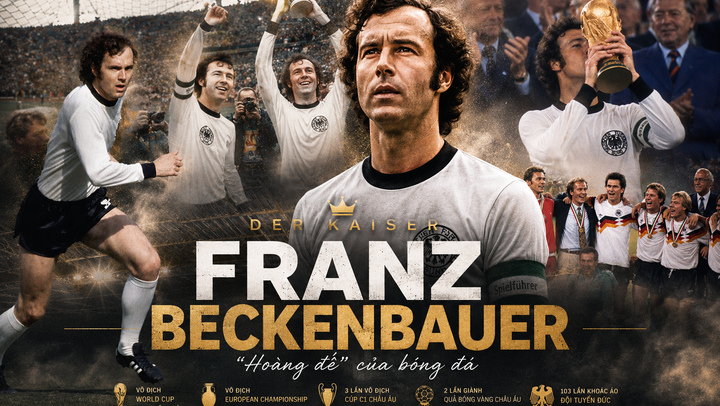 Mỗi ngày một ngôi sao World Cup: "Hoàng đế" bóng đá Franz Beckenbauer