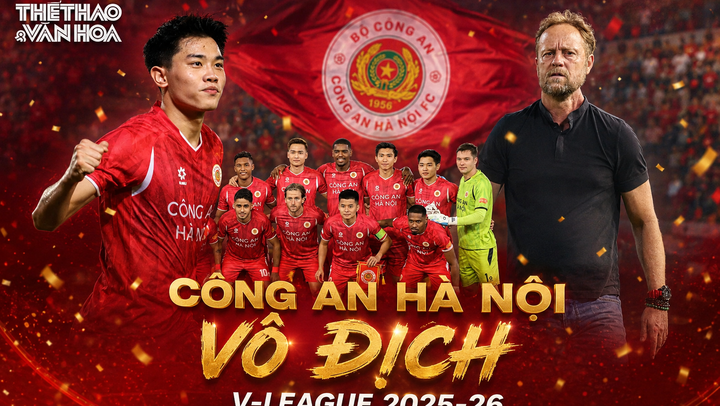 Công an Hà Nội đăng quang V-League 2025-26: Nhà vô địch tuyệt đối
