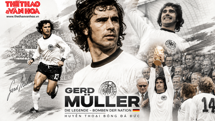 Mỗi ngày một ngôi sao World Cup: "Kẻ dội bom" Gerd Muller