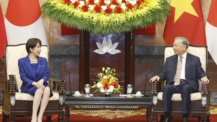 Tổng Bí thư, Chủ tịch nước Tô Lâm tiếp Thủ tướng Nhật Bản Takaichi Sanae