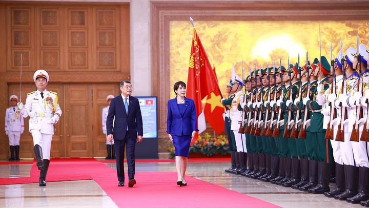 Thủ tướng Lê Minh Hưng chủ trì Lễ đón chính thức Thủ tướng Nhật Bản
