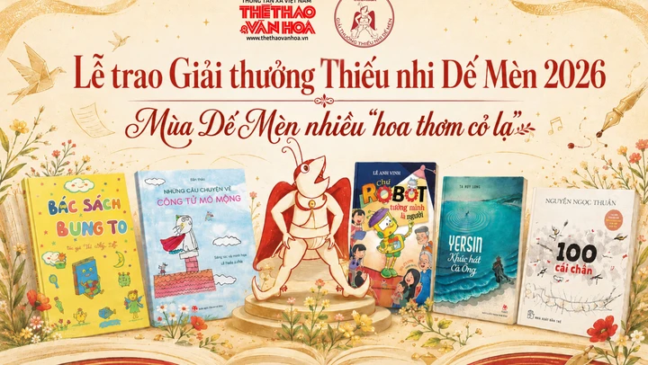 Lễ trao Giải thưởng Thiếu nhi Dế Mèn 2026: Mùa Dế Mèn nhiều "hoa thơm cỏ lạ"