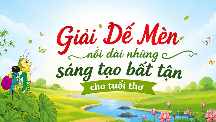 Giải Dế Mèn nối dài những sáng tạo bất tận cho tuổi thơ