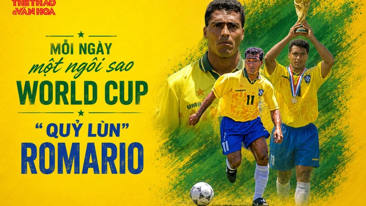 Mỗi ngày một ngôi sao World Cup: "Quỷ lùn" Romario 