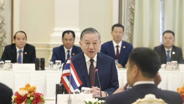 Tổng Bí thư, Chủ tịch nước Tô Lâm hội đàm với Thủ tướng Thái Lan Anutin Charnvirakul