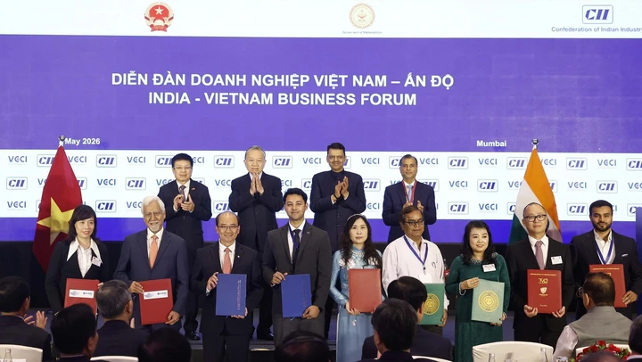 Tổng Bí thư, Chủ tịch nước Tô Lâm chứng kiến Lễ trao các thỏa thuận hợp tác giữa Việt Nam - Ấn Độ