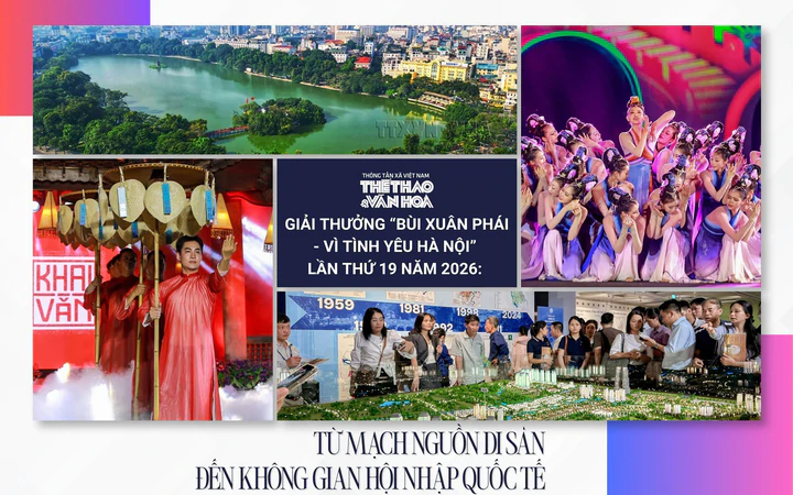 Giải thưởng "Bùi Xuân Phái - Vì tình yêu Hà Nội 2026: Từ mạch nguồn di sản đến không gian hội nhập quốc tế