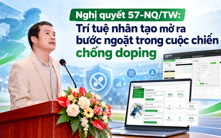 Nghị quyết 57-NQ/TW: Trí tuệ nhân tạo mở ra bước ngoặt trong cuộc chiến chống doping