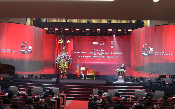 Tổng Bí thư, Chủ tịch nước Tô Lâm dự Lễ kỷ niệm 50 năm thành lập Đại học Kinh tế Thành phố Hồ Chí Minh
